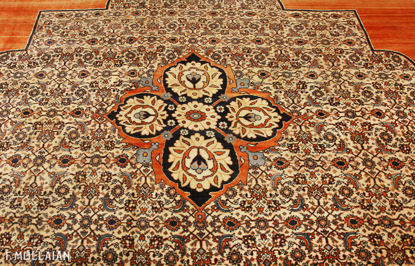 Tappeto Molto Grande Persiano Antico Tabriz Hagi Gialili n°:49466683